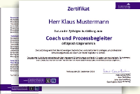 Das Zertifikat des Cochingbüros für Absolventen unserer Coaching-Ausbildung